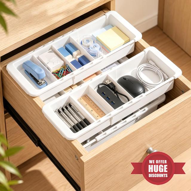 4 Pcs Expandable Drawer Organizer
