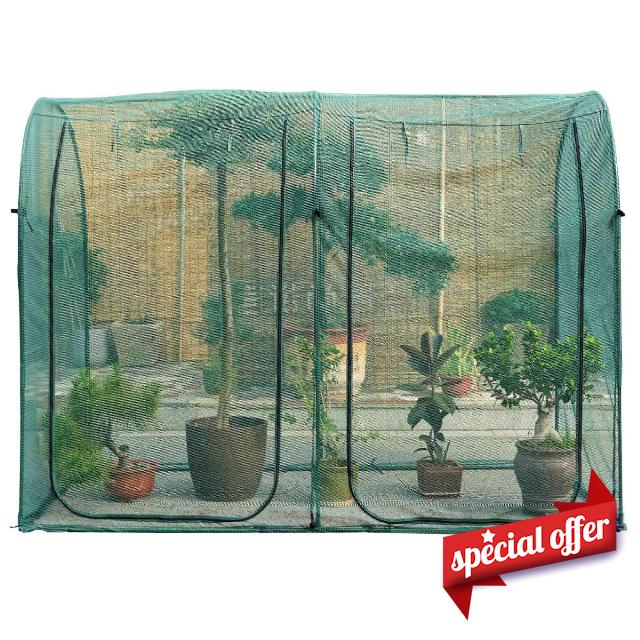 Poray Large Tunnel 8.2'x4' Plant Netting Cover