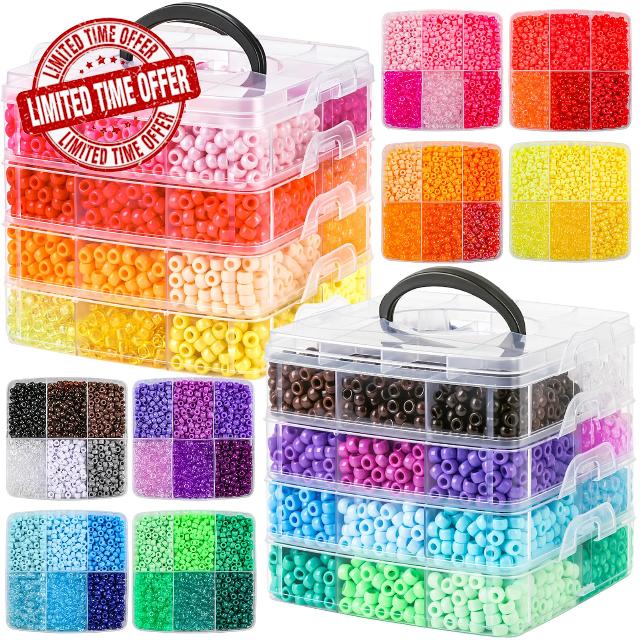 10000Pcs Pony Beads Bulk
