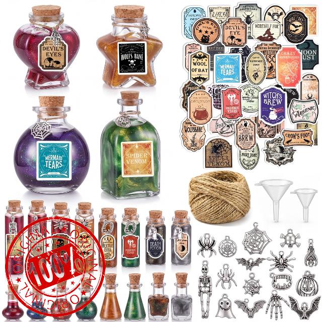 226 Pcs Halloween Potion Bottle Kit