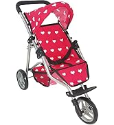 Baby Doll Accessories Set - 3-1 Baby Doll Furniture Set with Baby Doll Stroller, Baby Doll Crib, ...