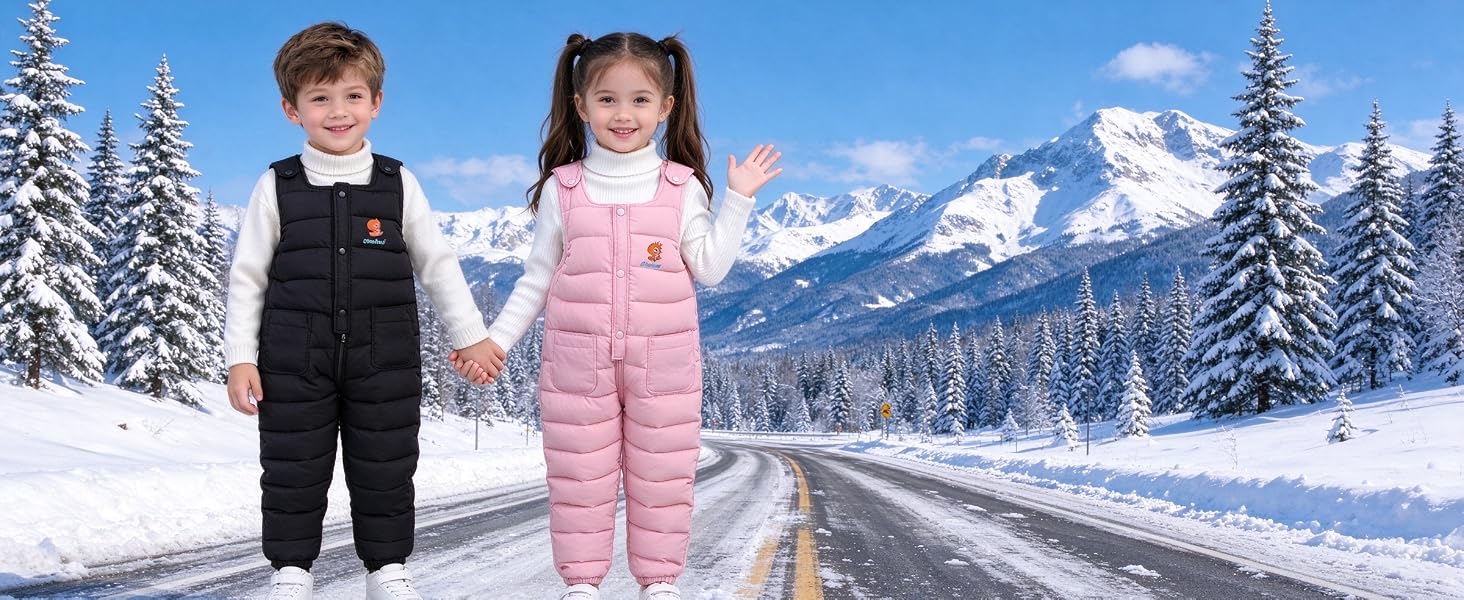 Multiple Colors Available for Winter Toddler Overalls