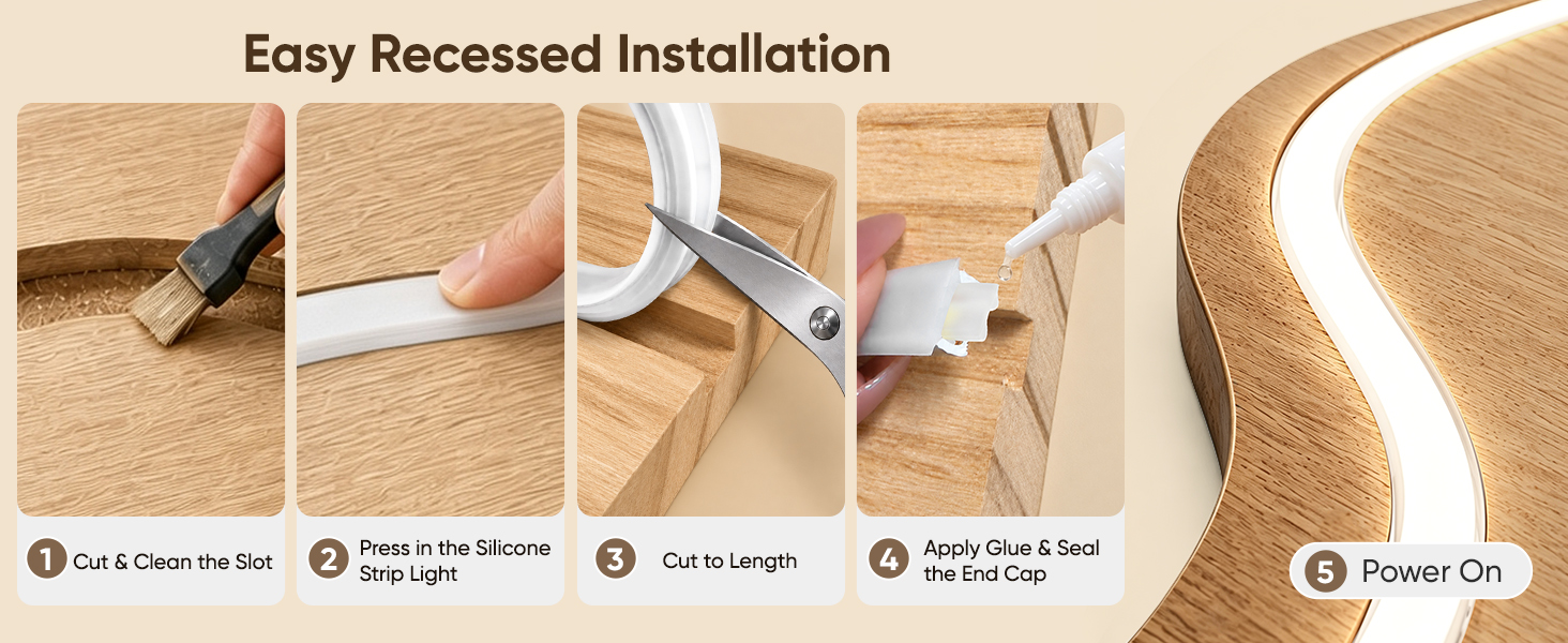 recessed strip light