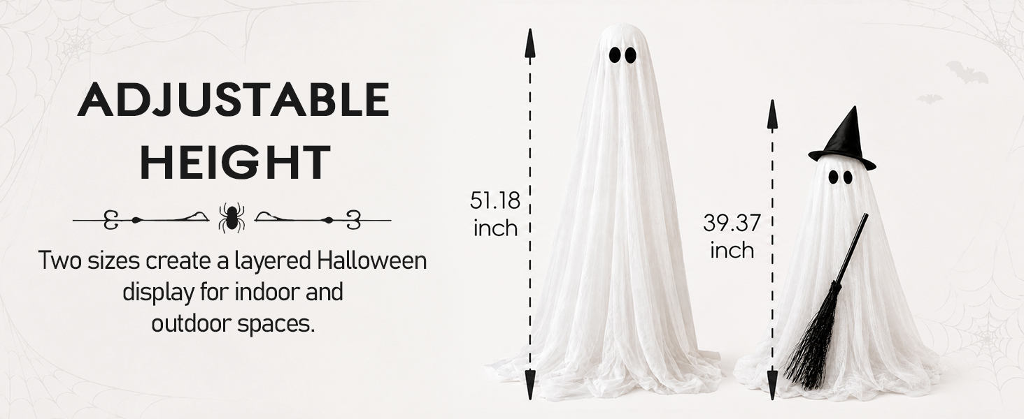 Spooky Ghost Dog Halloween Decor Indoor for Party Decorations and Yard