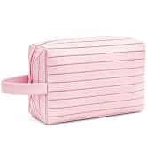 CODVELA Travel Makeup Bag for Women, Large Cosmetic Toiletry Bag, Pink | 27 pockets, 4 brush hold...