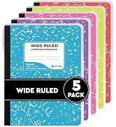 Emraw Graph Paper Notebook (4 Pack) Grid Notebook, Graph paper spiral notebook, Graph notebook, 4...
