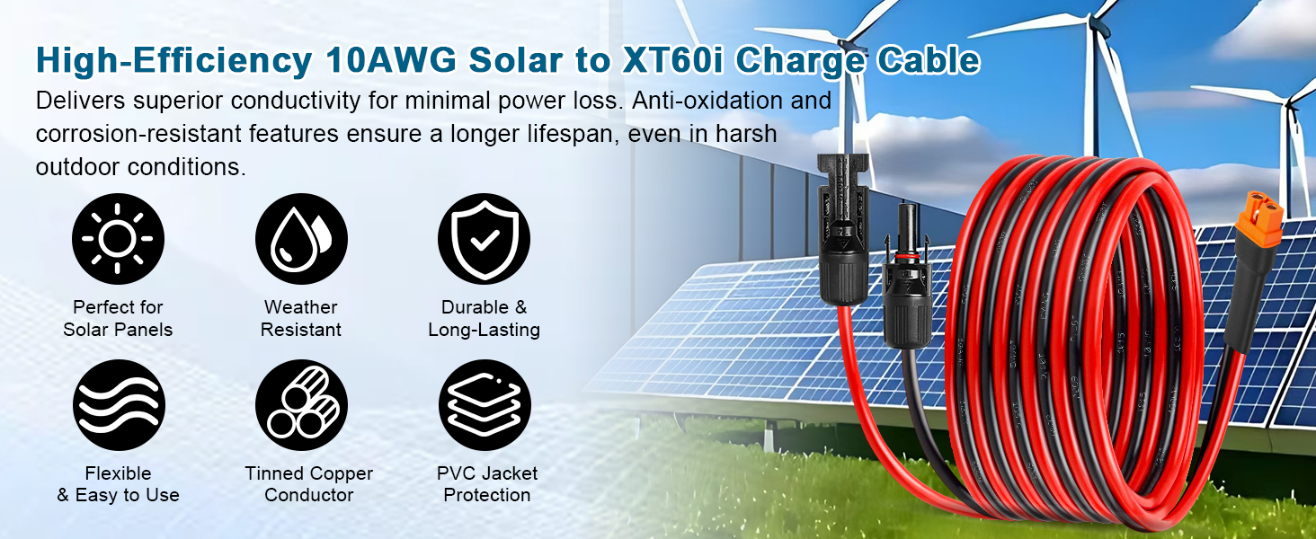 xt60i solar cable