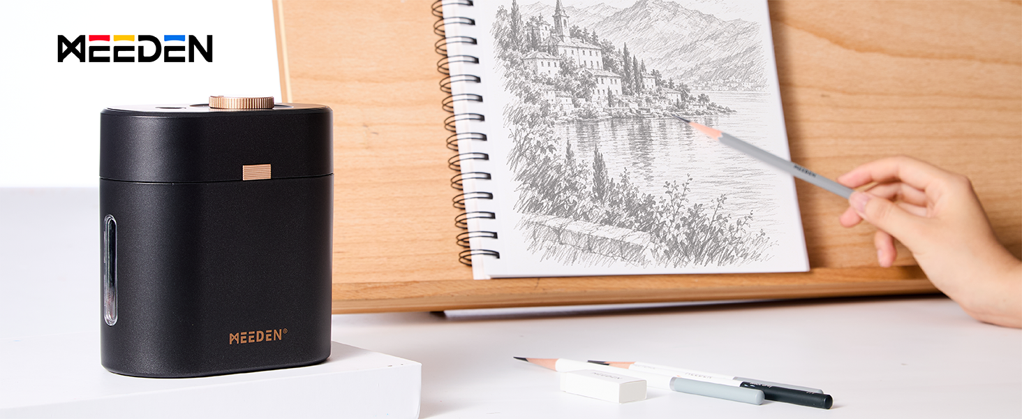 Long Point Pencil Sharpener Electric Pencil Sharpener for Sketching