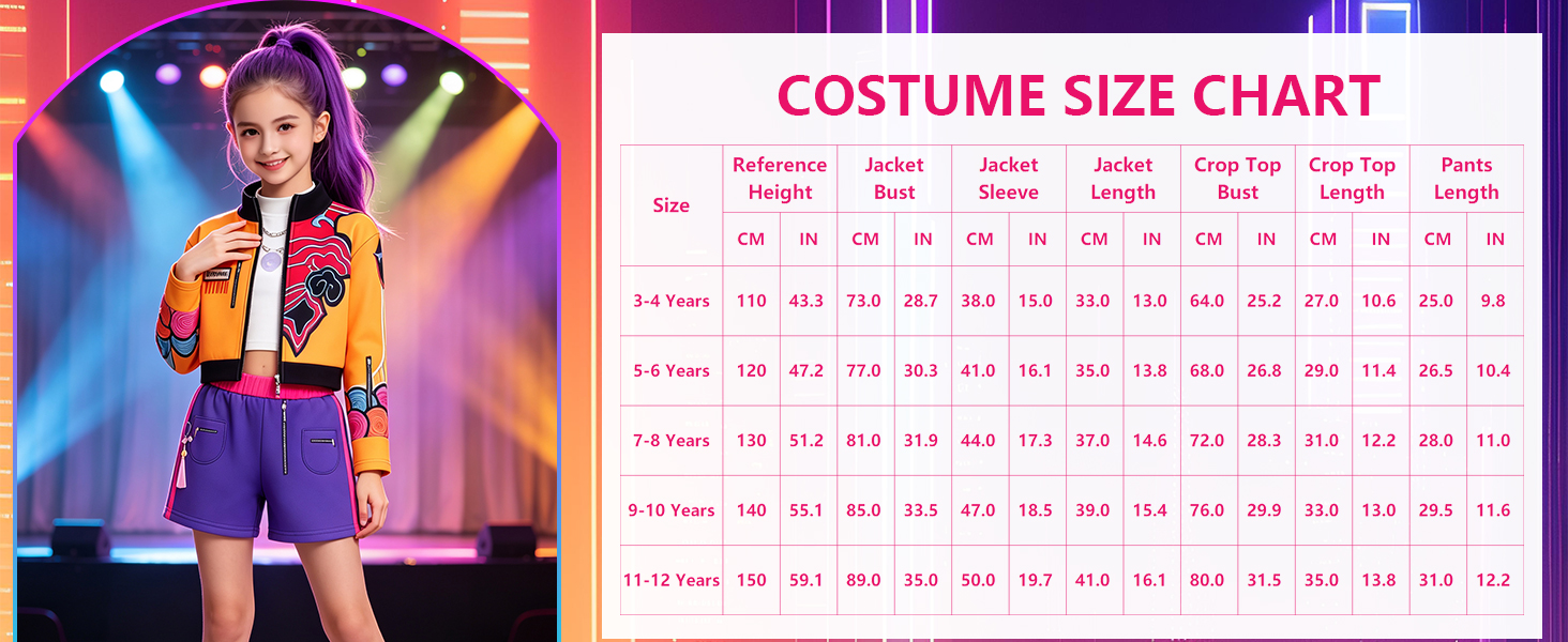 Kids Pop Singer Group Costume