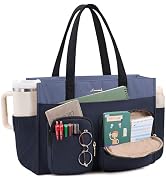 LOVEVOOK Teacher Tote Bag for Women,Multi-pocket Laptop Bag with Large Cup Holder,Nurse Bags Work...