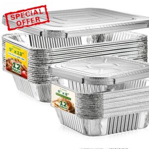 Aluminum Pans with Lids[24 Pack]