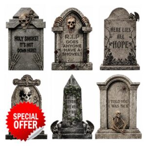 17" Halloween Tombstones Outdoor Decorations