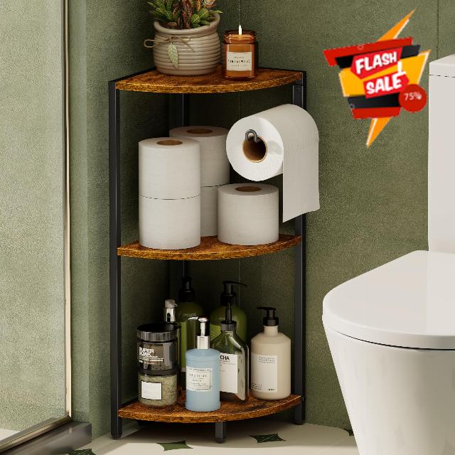 3 Tier Bathroom Corner Shelf