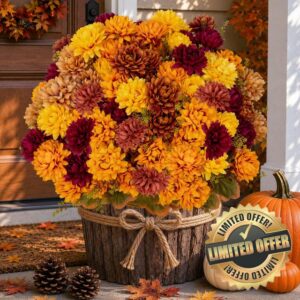 AXYLEX Artificial Mums for Outdoors