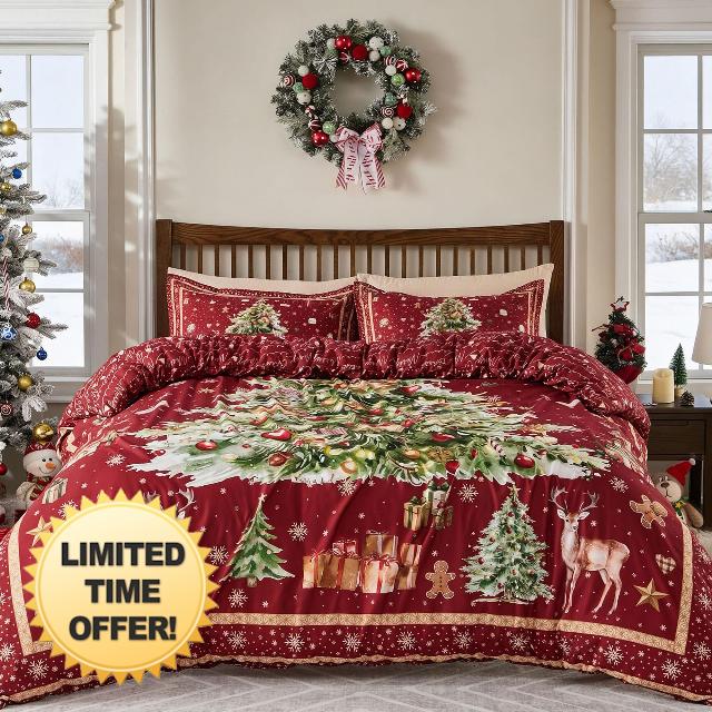 Garvee Christmas Duvet Cover Queen