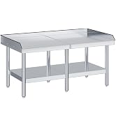 Jocisland 48"x30" Stainless Steel Equipment Stand & Equipment Grill Stand Table, NSF Certified wi...