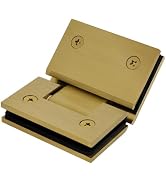 AatrixQuayn 135 Degree Glass Shower Door Hinges Heavy Duty Solid Brass, Shower Door Hardware Repl...