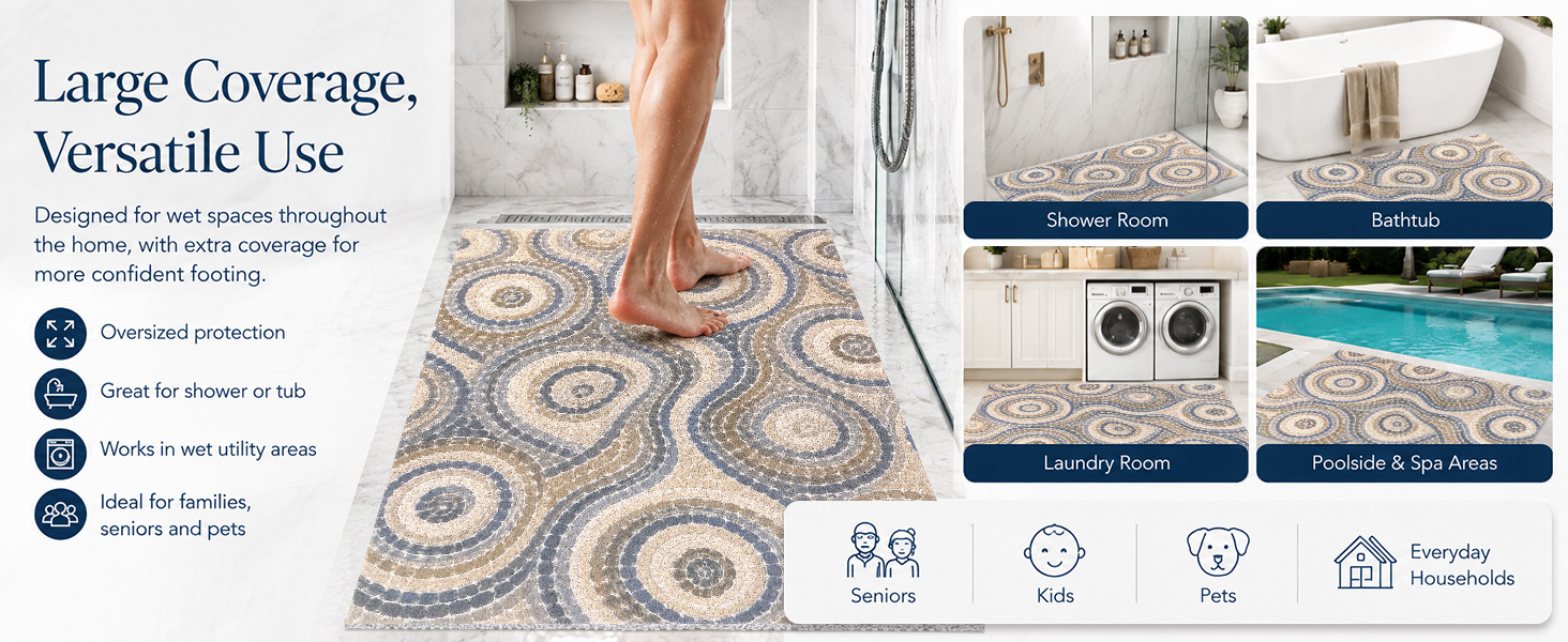 secure shower mat