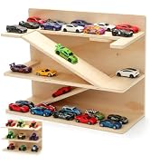 3-Tier Storage Display Shelf | Garage Style, 3 Tiers, Toy Car Organizer, Display Rack, Kids Colle...