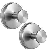 Fenas Suction Cup Hooks for Shower Bathroom Hooks for Towels, Robes, Loofah – Mountable on Bathro...