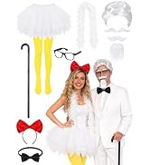 Apragaz 56pcs Bee Keeper Costumes Adult, Cute Couples Halloween Beekeeper Costumes with 2 Beekeep...