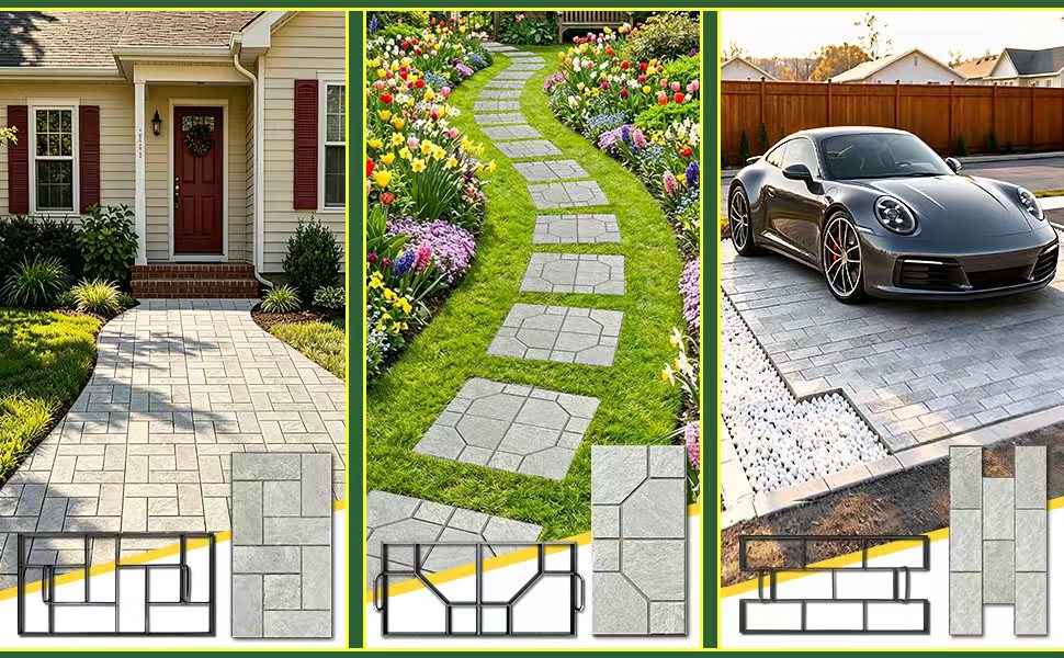 Large Concrete Stepping stone molds