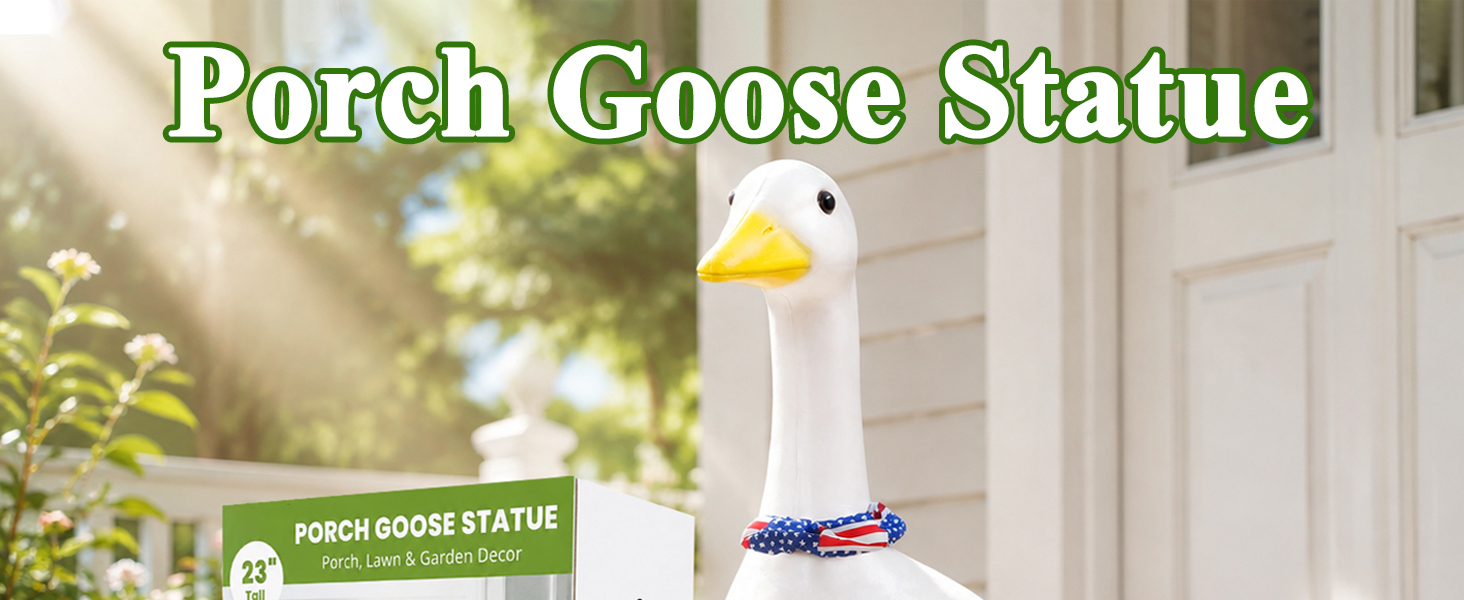 Porch Goose Statue