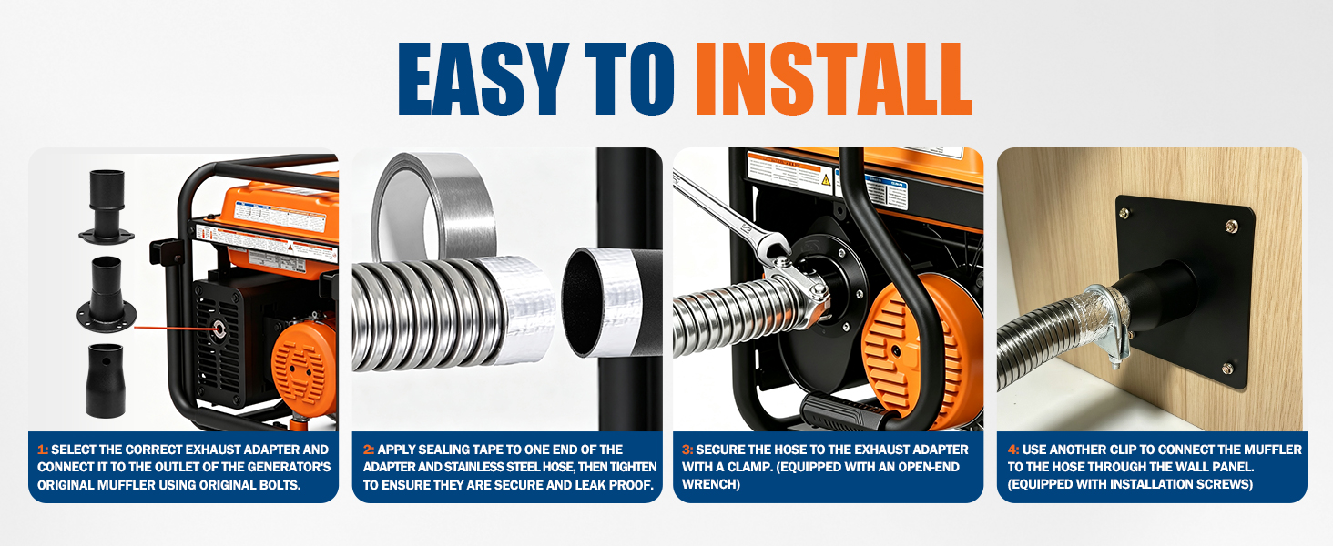 generator exhaust extension kit