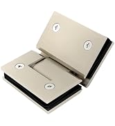 AatrixQuayn 135 Degree Glass Shower Door Hinges Heavy Duty Solid Brass, Shower Door Hardware Repl...