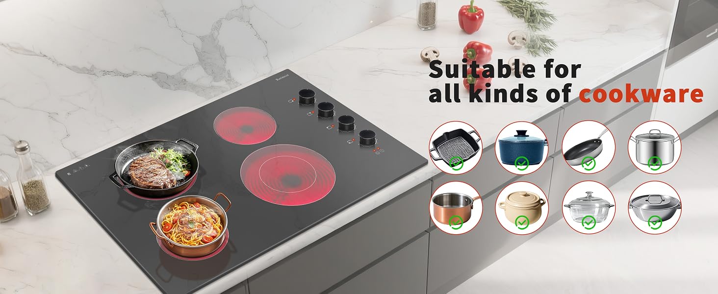drop-in electric cooktop