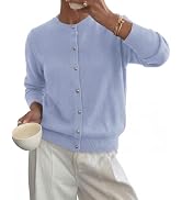 BTFBM Button Cardigan Sweaters for Women Fall Clothes 2026 | Ribbed Knit Open Front Cardigan, Lon...