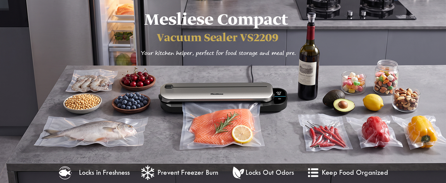 Vacuum Sealer Machine Compact One-Touch, Dry/Moist Food;Food saver,food vacuum sealing;Food Sealer