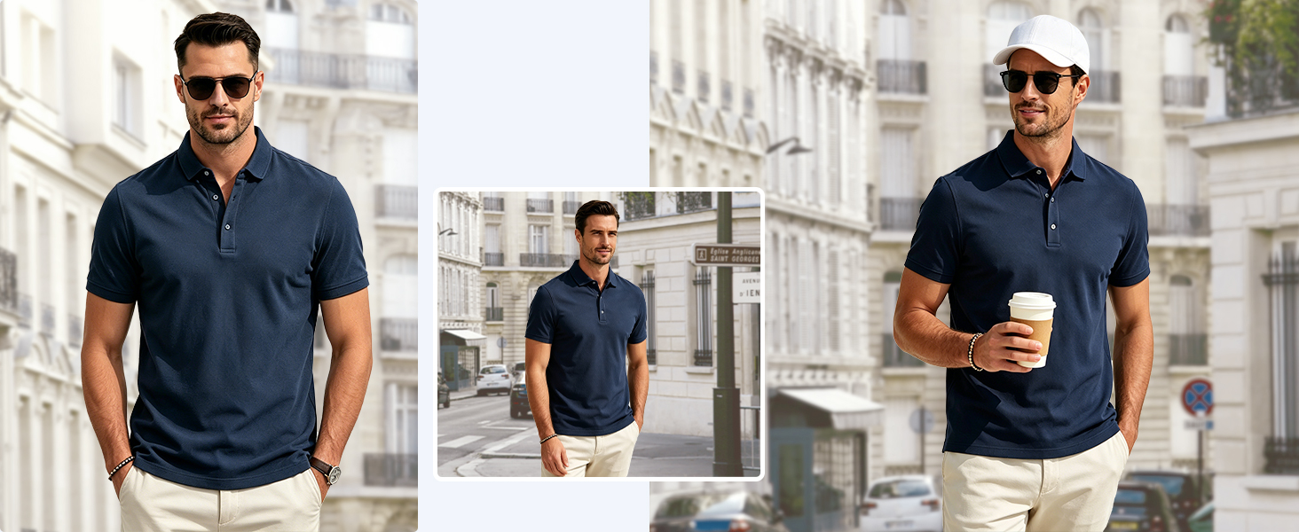 Business Casual Golf Summer Athletic Shirts