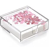 DINGHUO Acrylic Desk File Mail Organizer Wall Mounted, 4-Tier Hanging File Folder Holder, Clear O...