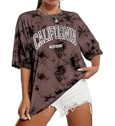 Avanova Women Tie Dye T Shirts Oversized Short Sleeve Tee | Loose Fit Tee, Short Sleeve, Tie Dye ...