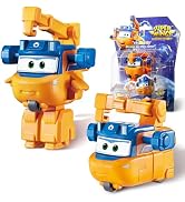 Super Wings 2'' 5cm Transform-a-Bots Traver Robot Action Figures Transforming Plane to Robot Toys...