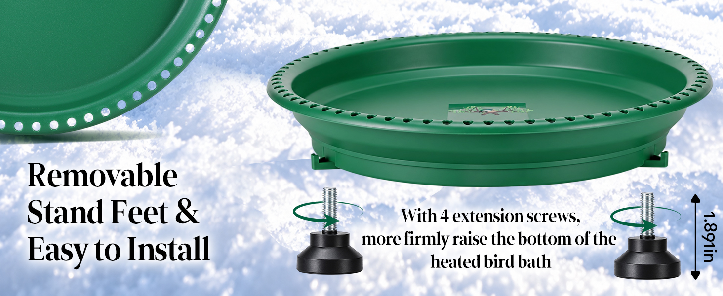 heated bird bath for outdoor