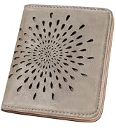 APHISON Womens Wallet, Slim Small Wallet for Women Men RFID Wallet Women Sunflower Leather ID Cre...