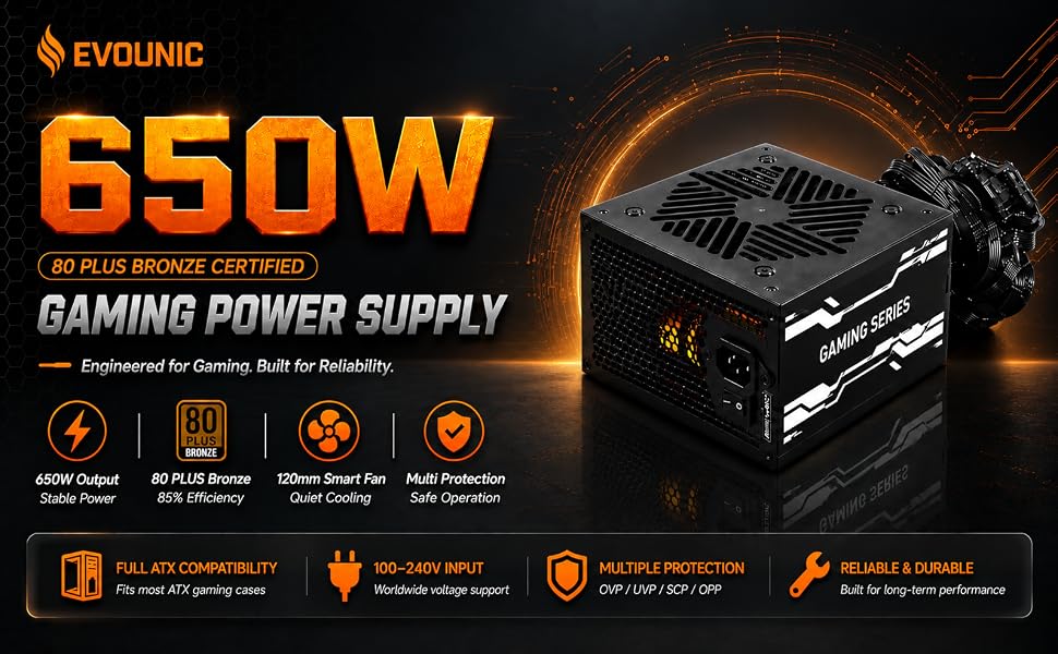650W power supply