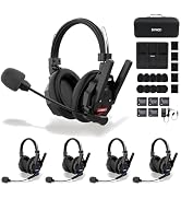 SYNCO XTALK S5 Wireless Intercom Headset System for Outdoor Work & Sports | Ultra-Light Neckband ...
