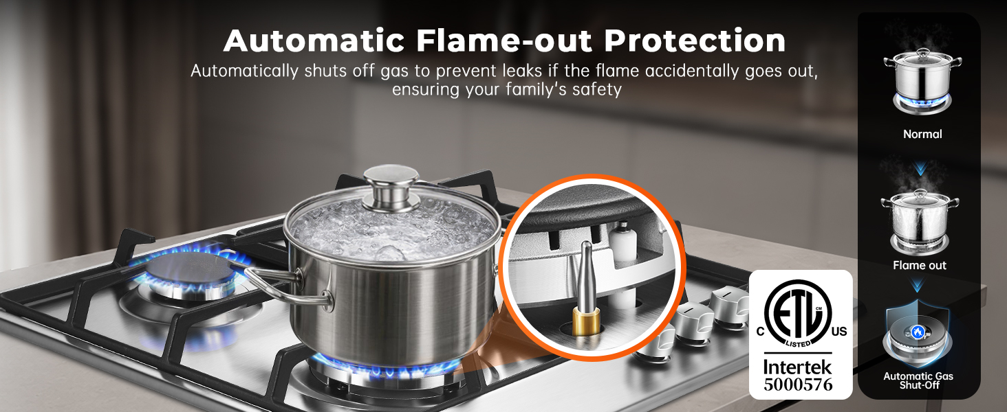 gas stove top