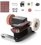 Mini Belt Sander, Electric Small Sander Knife Making Supplies, 7 Adjustable Speed Electric Knife ...