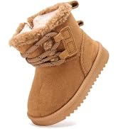 BMCiTYBM Toddler Snow Boots Boys Girls Little Kids Winter Shoes | Warm Faux Fur Lined Outdoor Wat...