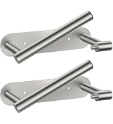 FORIOUS Toilet Paper Holder, Stainless Steel Square Double Post Pivoting Tissue Roll Holder Wall ...