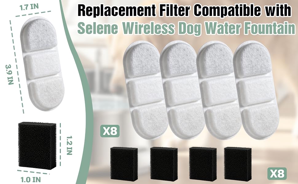 wireless doggy fountain filters A+1