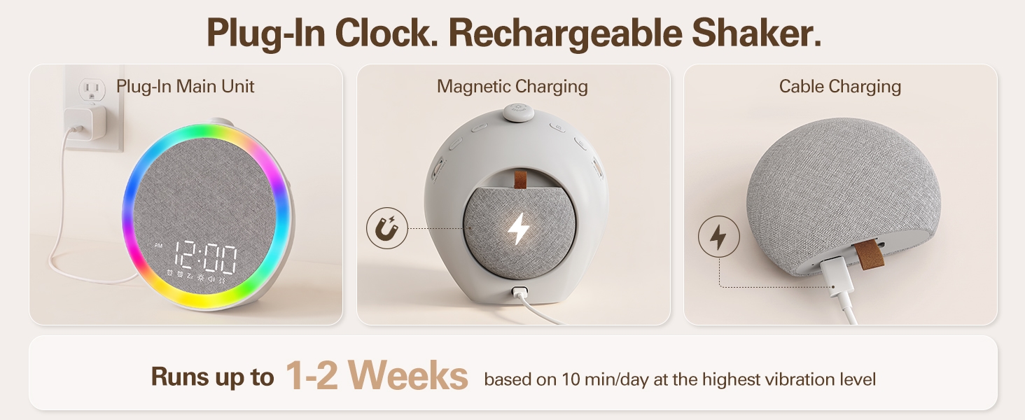 bed shaker alarm clock