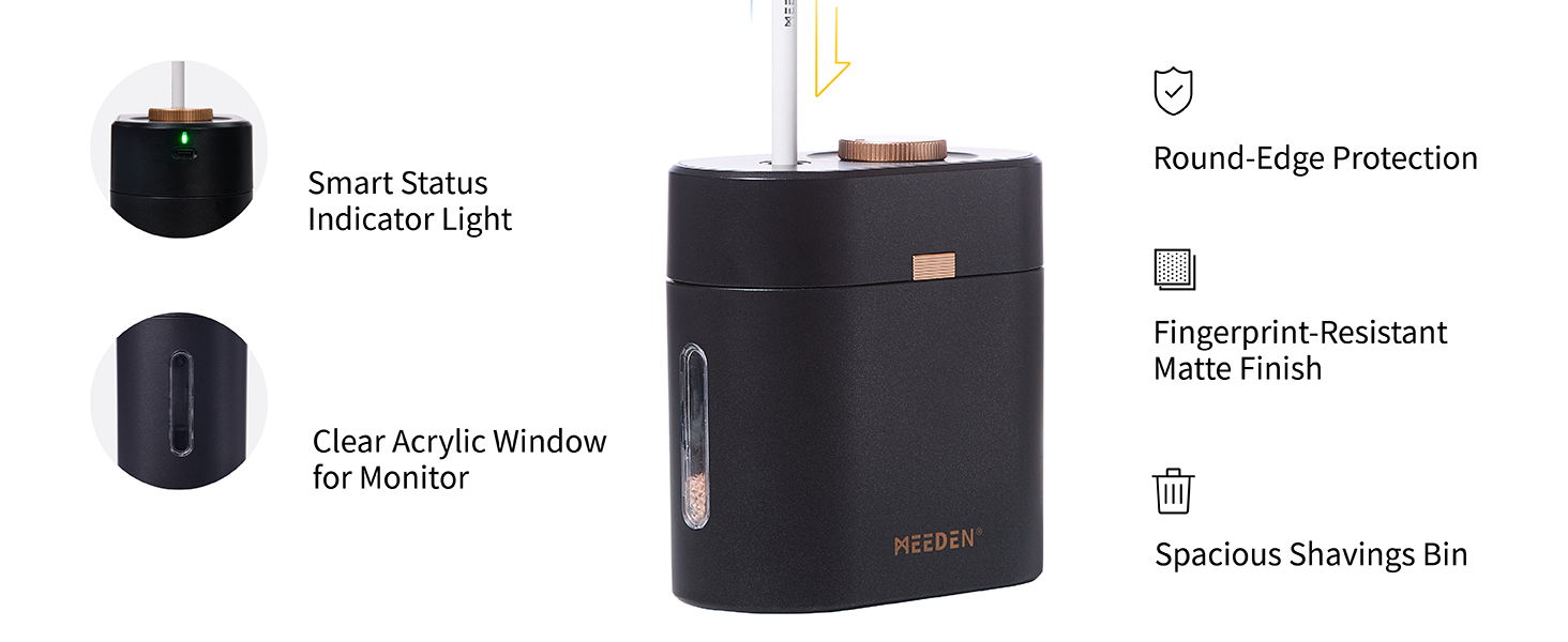 Long Point Pencil Sharpener Electric Pencil Sharpener for Sketching