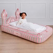 Santa Christmas Air Mattress Kids Sleepover Beds