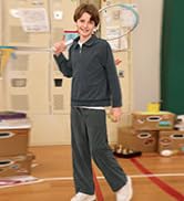 IIMMER Boys Fleece Quarter Zip Mock Neck Sweatshirts for Winter | Unisex 6-14 Years, Kangaroo Poc...
