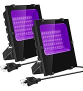 Waygor 30W Halloween Black Light Spotlight Outdoor High Power LED Outdoor Black Light Spot Lights...